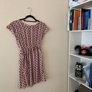 Cat Print Dress